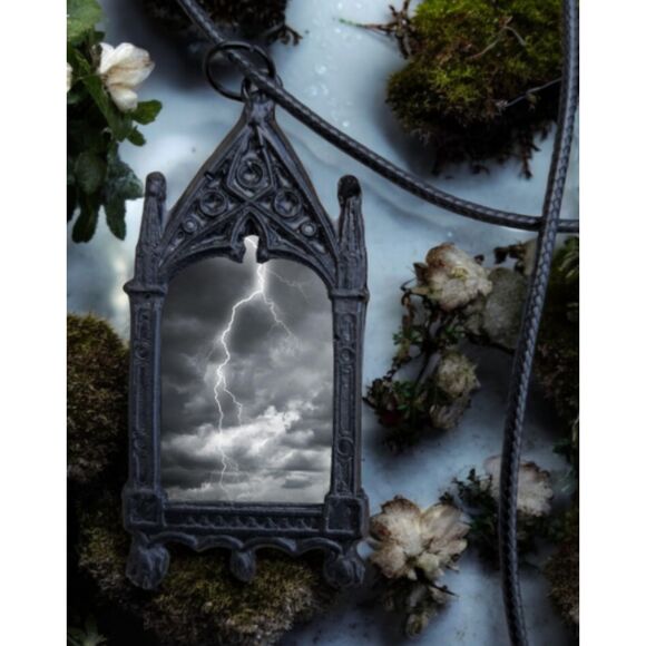 Lightning Pendant Thunder Electricity Storm Necklace Rain - Picture 3 of 3